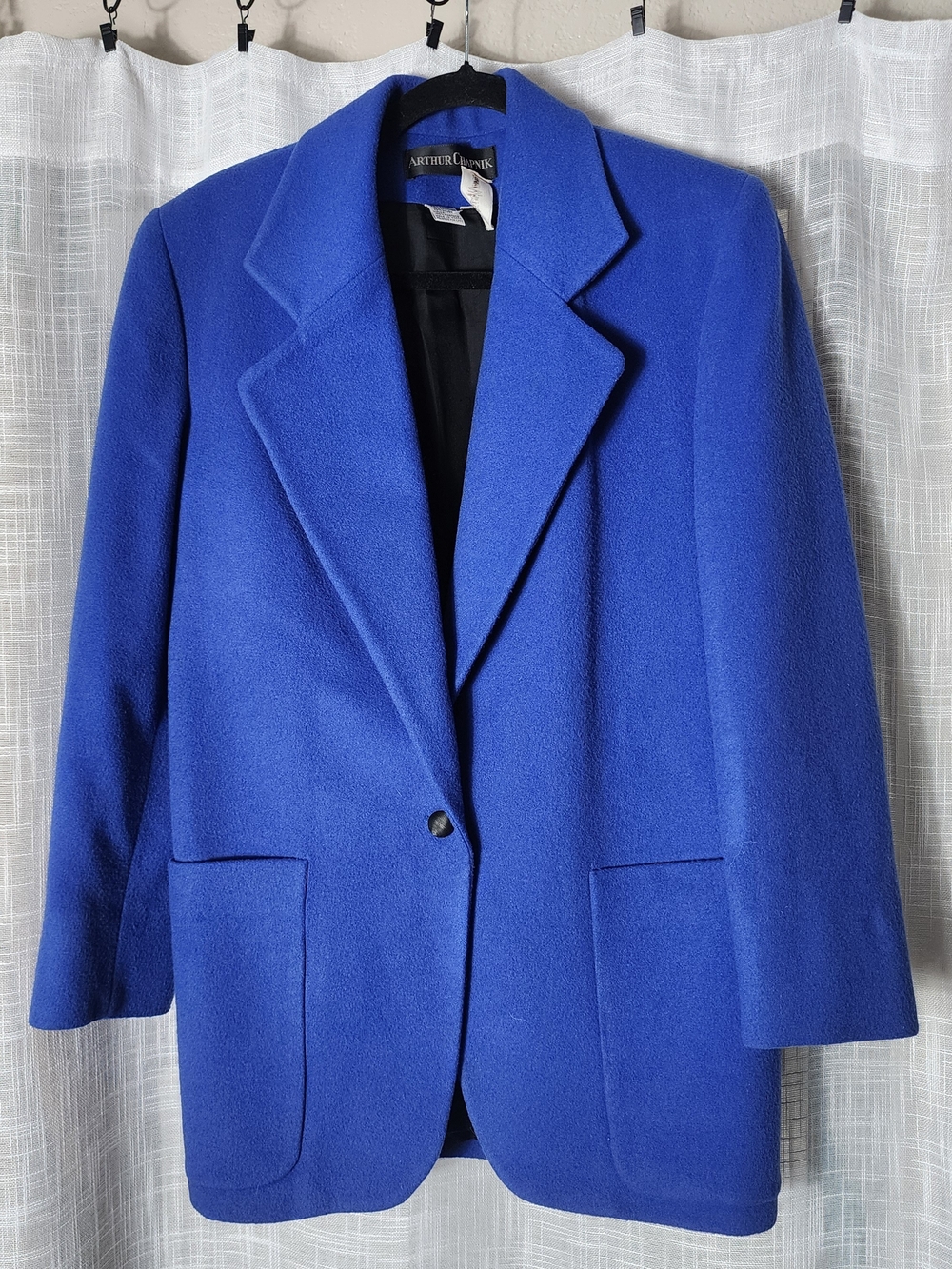 Royal Blue Single-Button Blazer